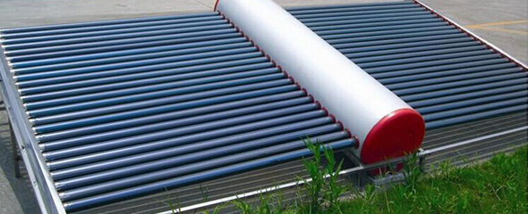 Balcony wall hanging solar hot water project